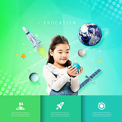 PSD 편집이미지 응시 여자 어린이교육 교육 별 지구 어린이 과학 초등교육 한명 들기 사람 상반신 초록색 지구본 우주 행성 한국인 인공위성 로켓 민트색 에듀 에듀케이션 소녀한명만 스쿨팩 이미지편집 자연요소 1 시선 컬러 통신 모션 동양인 여자한명만 소녀만 파일형식