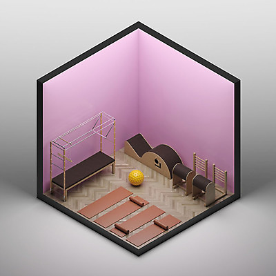 PSD 편집이미지 백그라운드 사람없음 그래픽 인테리어 하이앵글 운동기구 공간 디지털합성 학원 아이소메트릭 필라테스 기구필라테스 엑소노메트릭 필라테스기구 이미지편집 편집3D 디자인 교육 뷰포인트 운동 3D 헬스 파일형식