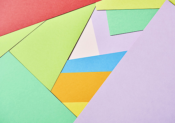 포토 JPG 스튜디오촬영 모양 종이 백그라운드 프레임 실내 사람없음 하이앵글 컬러풀 페이퍼아트 삼각형 오브젝트 겹침 플랫레이 카피스페이스 국내포토 도형 뷰포인트 컬러 내부 공백 플랫 파일형식