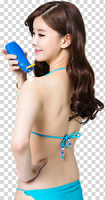 편집이미지 응시 여자 수영복 허리손 한명 미소 사람 상반신 20대 성인 뒷모습 여름 파란색 비키니 한국인 뒤돌아보기 선크림 PNG 자외선 의료성형뷰티 성인여자한명만 편집소스 1 시선 옷 계절 뷰포인트 컬러 포즈 모션 표정 동양인 청년 화장품 여자한명만 성인여자만 파일형식