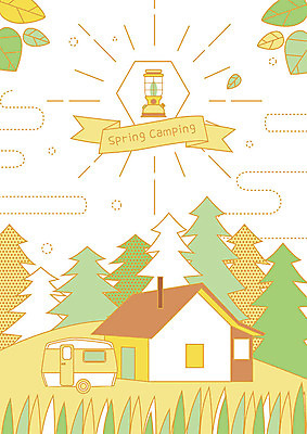 나무 일러스트 자연 나뭇잎 주택 아웃도어 사람없음 봄 캠핑 랜턴 숲 오두막 들풀 즐거움 산속 캠핑카 국내일러스트 AI파일 식물 계절 감정 잎 자동차 레저 조명 산 건물 생태계 파일형식 벡터