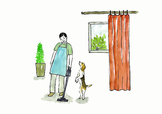 전신 PSD 나무 한마리 남자 화분 반려견 일러스트 창문 수채화 한명 사람 성인 일상 공휴일 반려동물 앞치마 커튼 강아지 청소 비글 번짐 청소기 반려 싱글라이프 성인남자한명만 국내일러스트 식물 동물 1 라이프스타일 기념일 라이프 전자제품 개 청소도구 남자한명만 성인남자만 파일형식 효과