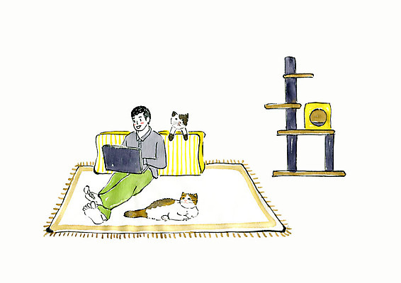 전신 PSD 남자 쿠션 두마리 일러스트 휴식 수채화 한명 사람 앉기 성인 노트북 반려동물 고양이 기댐 카펫 번짐 반려 캣타워 싱글라이프 성인남자한명만 반려묘 애묘용품 캣하우스 국내일러스트 반려용품 동물 1 라이프스타일 컨셉 2 포유류 모션 전자제품 오브젝트 남자한명만 성인남자만 파일형식 효과