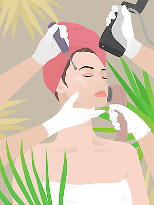 우먼라이프 손 여자 잎 일러스트 병원 한명 사람 상반신 성인 신체부위 초록색 수건 뷰티 봄 피부관리 보톡스 시술 자기관리 피부과 성인여자한명만 필러 국내일러스트 AI파일 식물 1 라이프스타일 계절 컬러 의학 위생용품 성형수술 여자한명만 성인여자만 파일형식 벡터