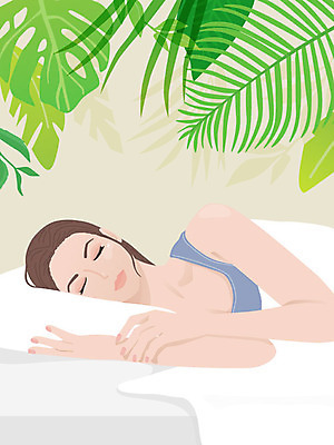 식물 우먼라이프 여자 일러스트 베개 휴식 나뭇잎 한명 사람 상반신 성인 초록색 뷰티 봄 꿈 이불 침대 잠 수면 편안함 피부관리 자기관리 성인여자한명만 국내일러스트 AI파일 1 라이프스타일 계절 컬러 가구 컨셉 잎 침구 물 감각 여자한명만 성인여자만 파일형식 벡터