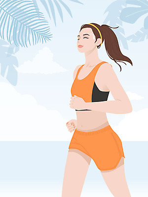 우먼라이프 여자 하늘색 일러스트 나뭇잎 한명 사람 상반신 성인 운동복 달리기 조깅 운동 뷰티 건강관리 봄 피부관리 땀 마라톤 자기관리 성인여자한명만 국내일러스트 AI파일 1 라이프스타일 옷 계절 잎 모션 건강 관리 경기 파란색 육상스포츠 여자한명만 성인여자만 파일형식 벡터