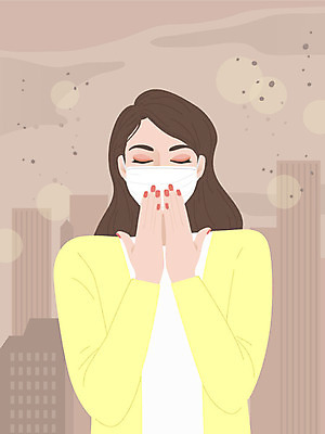 우먼라이프 여자 일러스트 날씨 마스크 한명 사람 빌딩 상반신 성인 뷰티 갈색 봄 괴로움 피부관리 자기관리 황사 성인여자한명만 미세먼지 국내일러스트 AI파일 1 라이프스타일 계절 감정 컬러 건물 먼지 여자한명만 성인여자만 파일형식 벡터