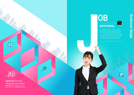 PSD 템플릿 직업 표지디자인 북디자인 출판디자인 여자 표지 리플렛 분홍색 북커버 한명 들기 사람 팜플렛 상반신 20대 성인 파란색 한국인 구직 비즈니스우먼 구인구직 채용 채용박람회 성인여자한명만 멘토링 이미지템플릿 1 교육 컬러 컨셉 비즈니스 모션 동양인 청년 직장인 구인 박람회 여자한명만 성인여자만 파일형식