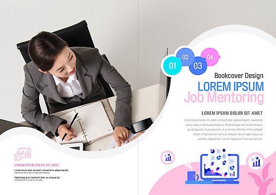 PSD 템플릿 표지디자인 북디자인 응시 출판디자인 여자 내지 리플렛 분홍색 북커버 회사 한명 들기 사람 정장 팜플렛 상반신 20대 성인 하이앵글 사무실 펜 모니터 다이어리 한국인 구직 업무 직장인 비즈니스우먼 구인구직 채용 채용박람회 성인여자한명만 멘토링 이미지템플릿 직업 1 시선 옷 교육 뷰포인트 컬러 컨셉 비즈니스 모션 동양인 청년 컴퓨터 필기구 사무용품 작업 구인 박람회 여자한명만 성인여자만 파일형식