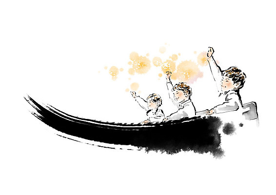 PSD 학생 손 여자 교육 남자 초등학생 어린이 일러스트 캘리그라피 학교 수업 붓터치 미소 사람 상반신 세명 손들기 발표 질문 책상 즐거움 번짐 에듀 스쿨팩 국내일러스트 감정 가구 모션 표정 신체부위 에듀케이션 파일형식 효과