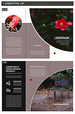 템플릿 표지디자인 표지 ZIP 내지 리플렛 의자 3단접지 자연 팜플렛 사람없음 야외 제주도 힐링 동백 인디자인 INDD 이미지템플릿 꽃 가구 한국 생태계 파일형식