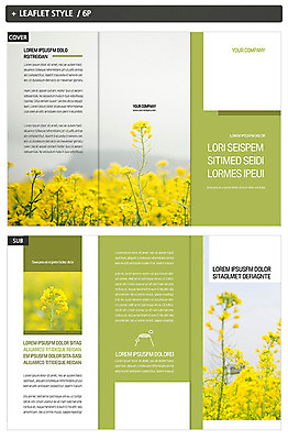 템플릿 표지디자인 표지 ZIP 내지 리플렛 3단접지 자연 팜플렛 사람없음 제주도 봄 유채 힐링 유채밭 인디자인 INDD 이미지템플릿 계절 꽃 밭 한국 생태계 파일형식