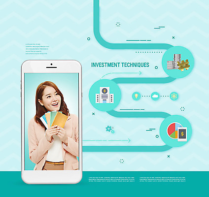 PSD 편집이미지 여자 그래프 한명 미소 들기 사람 정장 상반신 20대 성인 앞모습 스마트폰 달러 동전 여러개 한국인 원화 재테크 은행 통장 민트색 성인여자한명만 이미지편집 1 옷 뷰포인트 컬러 다수 돈 모션 표정 동양인 청년 금융 핸드폰 스마트기기 여자한명만 성인여자만 파일형식