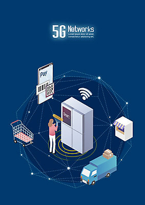 전신 여자 일러스트 통신 모바일 한명 사람 성인 스마트폰 쇼핑 상점 쇼핑카 트럭 네트워크 배송 택배 바코드 와이파이 냉장고 무선네트워크 QR코드 폴리곤 홈네트워크 사물인터넷 5G 무인매장 AI_인공지능 탑차 국내일러스트 AI파일 1 자동차 정보기술 IT 핸드폰 스마트기기 카트 가전제품 운송업 무선인터넷 파일형식 벡터