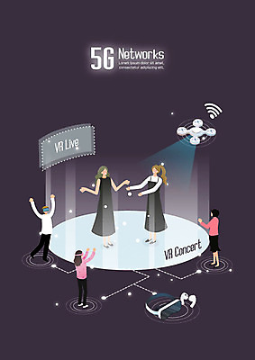 전신 여자 남자 일러스트 통신 모바일 사람 여러명 성인 콘서트 네트워크 와이파이 무선네트워크 드론 사물인터넷 가상현실 5G VR기기 AI_인공지능 국내일러스트 AI파일 다수 정보기술 IT 기계 공연 무선인터넷 파일형식 벡터