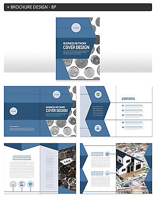 템플릿 ZIP 지폐 돈 비즈니스 주택 팜플렛 사람없음 금융 경제 파란색 모형 동전 흰색 외화 세금 연말정산 인디자인 INDD 이미지템플릿 컬러 건물 재산 파일형식