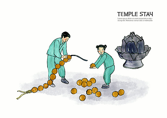 전신 PSD 전통 여자 남자 종교 어린이 불교 일러스트 수채화 사람 성인 두명 부처님오신날 사찰 체험 구슬 불교용품 힐링 만들기 번짐 염주 승복 수양 템플스테이 부녀 국내일러스트 기념일 딸 컨셉 종교용품 가족 종교건축 모션 아빠 파일형식 효과