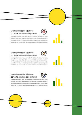 템플릿 내지 선 비즈니스 그래프 사람없음 초록색 노란색 사각형 원형 문서템플릿 서식 레이아웃 이미지템플릿 AI파일 도형 컬러 파일형식 벡터