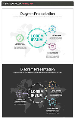 템플릿 세계지도 서류가방 비즈니스 전구 그래프 아이디어 사람없음 노트북 글로벌 검은색 흰색 발표 PPT 프레젠테이션 문서템플릿 애니형PPT 이미지템플릿 컬러 컨셉 지도 가방 전자제품 세계 파일형식