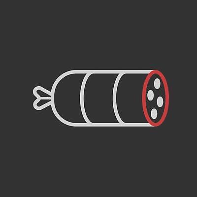 EPS 해외이미지 일러스트 사람없음 소시지 살라미 해외일러스트 가공식품 파일형식 벡터 이미지허브