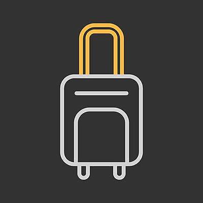 EPS 해외이미지 여행 일러스트 사람없음 캐리어 여행가방 검은색 해외일러스트 컬러 가방 파일형식 벡터 이미지허브