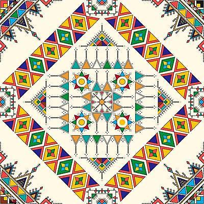 JPG 해외이미지 디자인 백그라운드 패턴 일러스트 사람없음 전통무늬 사각형 원형 삼각형 아랍 마름모 기하학 스타일 해외일러스트 도형 전통 무늬 파일형식 이미지허브