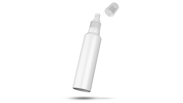 JPG 해외이미지 실내 사람없음 3D 화장품 뚜껑 피부관리 흰배경 스프레이 스킨케어 공병 목업 브랜딩 해외포토 포토 백그라운드 내부 뷰티 흰색 디지털합성 병_담는 파일형식 이미지허브