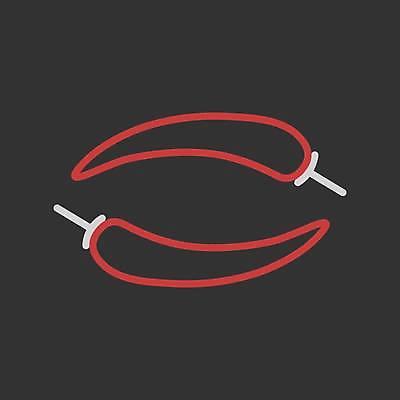 EPS 해외이미지 일러스트 고추 사람없음 검은색 해외일러스트 컬러 채소 파일형식 벡터 이미지허브