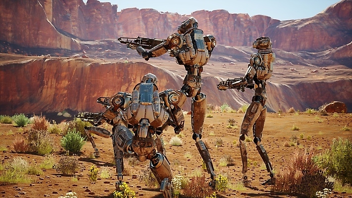 JPG 해외이미지 주간 들기 사람없음 야외 3D 사막 총 우주선 디지털합성 전쟁 전투로봇 SF 해외포토 포토 자연요소 무기 모션 우주 로봇 파일형식 이미지허브