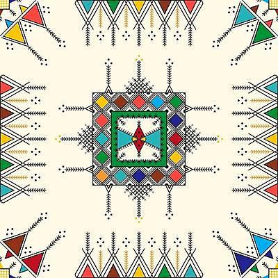 JPG 해외이미지 디자인 화살표 백그라운드 패턴 일러스트 사람없음 전통무늬 사각형 삼각형 아랍 격자 기하학 스타일 해외일러스트 도형 전통 무늬 파일형식 이미지허브