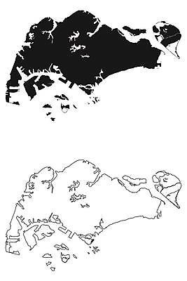EPS 해외이미지 실루엣 백그라운드 지도 일러스트 흑백 그래픽 검은색 흰색 경계선 땅 윤곽 싱가폴 고립 전국 지리 해외일러스트 아시아 선 컬러 촬영기법 경계 파일형식 벡터 이미지허브