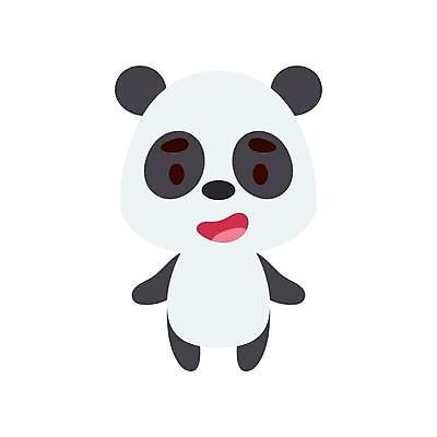 EPS 해외이미지 동물캐릭터 일러스트 사람없음 귀여움 판다 만화 해외일러스트 일러캐릭터 동물 캐릭터 컨셉 곰 파일형식 벡터 이미지허브