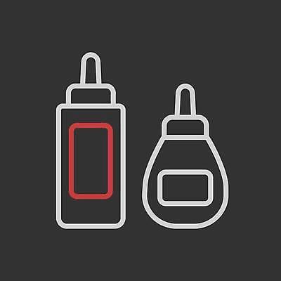 EPS 해외이미지 일러스트 사람없음 검은색 소스통 해외일러스트 컬러 통 소스_음식 파일형식 벡터 이미지허브