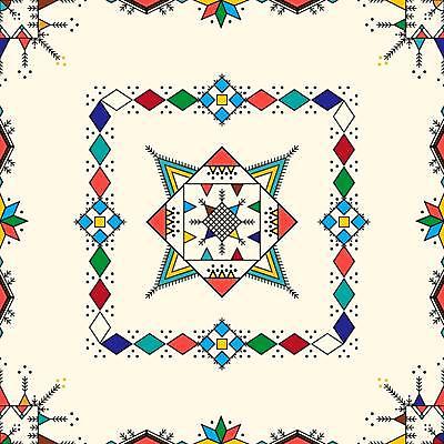 JPG 해외이미지 디자인 백그라운드 패턴 일러스트 사람없음 전통무늬 사각형 삼각형 아랍 격자 기하학 스타일 해외일러스트 도형 전통 무늬 파일형식 이미지허브