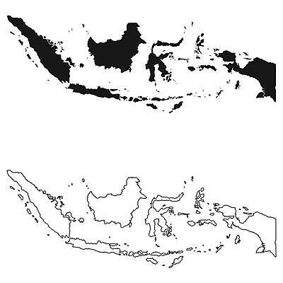 EPS 해외이미지 실루엣 백그라운드 지도 일러스트 흑백 그래픽 검은색 흰색 경계선 땅 윤곽 인도네시아 고립 전국 지리 해외일러스트 아시아 선 컬러 촬영기법 경계 파일형식 벡터 이미지허브