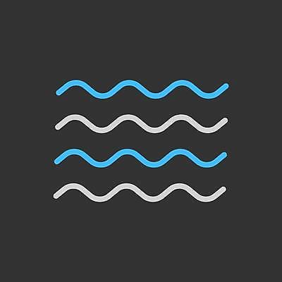 EPS 해외이미지 물결 파도 바다 일러스트 사람없음 검은색 물결무늬 해외일러스트 컬러 무늬 파일형식 벡터 이미지허브