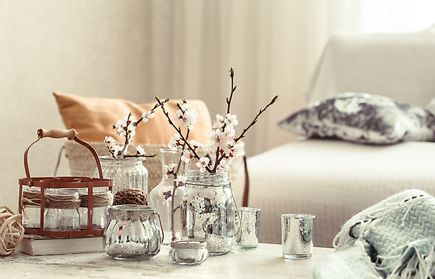 포토 JPG 해외이미지 유리병 실내 사람없음 인테리어 벚꽃 오브젝트 해외포토 디자인 꽃 병_용기 내부 파일형식 이미지허브