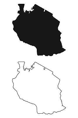 EPS 해외이미지 실루엣 백그라운드 지도 일러스트 흑백 그래픽 검은색 흰색 경계선 땅 윤곽 고립 전국 지리 탄자니아 해외일러스트 선 컬러 아프리카 촬영기법 경계 파일형식 벡터 이미지허브