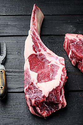 포토 JPG 해외이미지 뼈 생고기 스테이크 사람없음 하이앵글 특수부위 토마호크 해외포토 뷰포인트 서양음식 육류 부위 파일형식 이미지허브