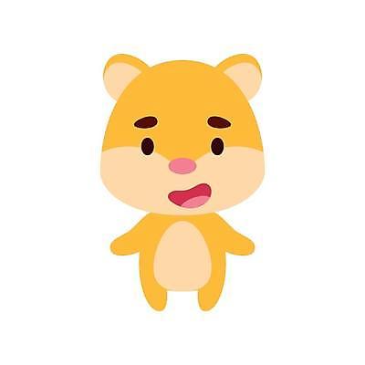 EPS 해외이미지 동물캐릭터 일러스트 사람없음 노란색 귀여움 만화 햄스터 해외일러스트 일러캐릭터 동물 캐릭터 컬러 컨셉 반려동물 설치류 파일형식 벡터 이미지허브