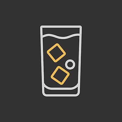 EPS 해외이미지 음료 일러스트 사람없음 컵 얼음 검은색 해외일러스트 자연요소 식기 컬러 파일형식 벡터 이미지허브