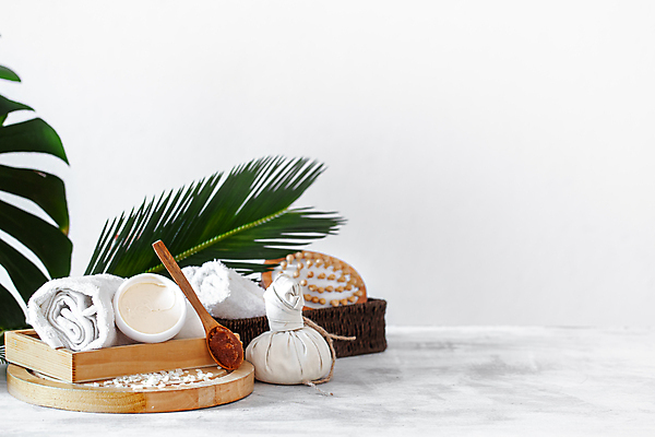 포토 JPG 해외이미지 잎 사람없음 수건 흰색 오브젝트 스파용품 나무숟가락 바디케어 브러쉬빗 해외포토 식물 컬러 위생용품 숟가락 스파 파일형식 이미지허브