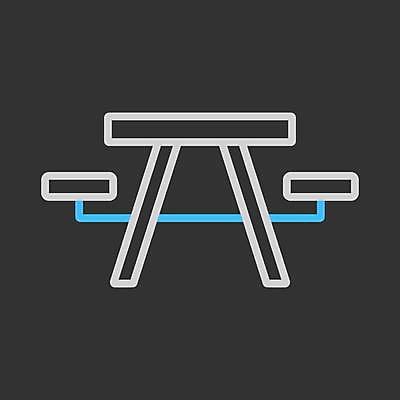 EPS 해외이미지 벤치 일러스트 사람없음 검은색 야외의자 해외일러스트 컬러 의자 파일형식 벡터 이미지허브