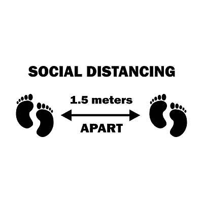 EPS 해외이미지 1 일러스트 발 화살 거리 안전 검은색 펼침 흰색 수비 바이러스 떨어짐 인쇄 발자국 연습 측정 사인 예방 5 그만 소셜 양발 전염병 해외일러스트 컬러 컨셉 자국 모션 신체부위 숫자 질병 파일형식 벡터 이미지허브