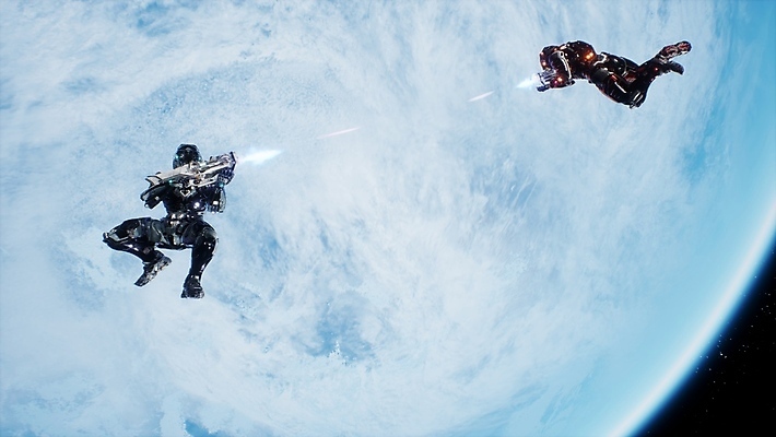 JPG 해외이미지 지구 사람 두명 3D 우주 군인 행성 총 우주비행사 우주선 로봇 디지털합성 싸움 전쟁 UFO 인공 SF 해외포토 포토 직업 무기 모션 미확인물체 국군 파일형식 이미지허브