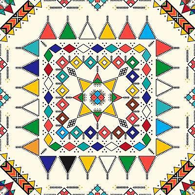 JPG 해외이미지 디자인 백그라운드 패턴 일러스트 사람없음 전통무늬 사각형 삼각형 아랍 마름모 기하학 스타일 해외일러스트 도형 전통 무늬 파일형식 이미지허브