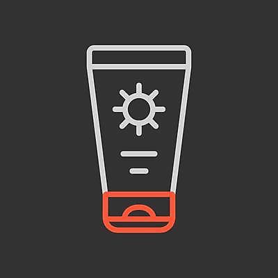 EPS 해외이미지 일러스트 사람없음 검은색 선크림 해외일러스트 컬러 화장품 파일형식 벡터 이미지허브