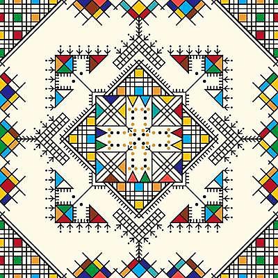 JPG 해외이미지 디자인 백그라운드 패턴 일러스트 사람없음 전통무늬 사각형 삼각형 아랍 격자 기하학 스타일 해외일러스트 도형 전통 무늬 파일형식 이미지허브