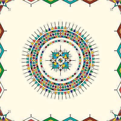 JPG 해외이미지 디자인 백그라운드 패턴 일러스트 사람없음 전통무늬 사각형 원형 아랍 기하학 스타일 해외일러스트 도형 전통 무늬 파일형식 이미지허브