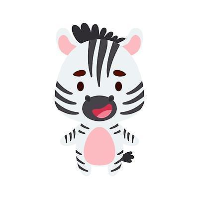 EPS 해외이미지 일러스트 사람없음 귀여움 만화 얼룩말 말캐릭터 해외일러스트 동물캐릭터 컨셉 말_동물 파일형식 벡터 이미지허브